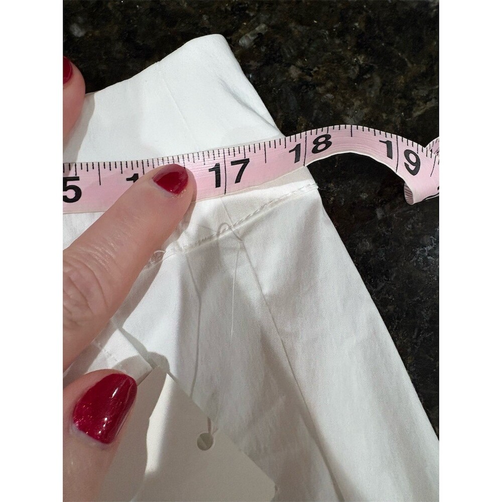 A New Day Pants Womens Size 14 White High Rise Wide Leg Stretch Trousers - Picture 5 of 9